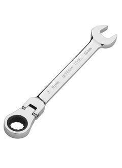 Jetech Jetech 16mm Flexible Head Ratchet Combination Wrench, Industrial Grade Flex Ratcheting Spanner, Heat-Treated Cr-V Alloy Steel, 12 Point Ratchet Box Ended and Open End Spanner, Flex-Head Gear Wrench  - Image 1