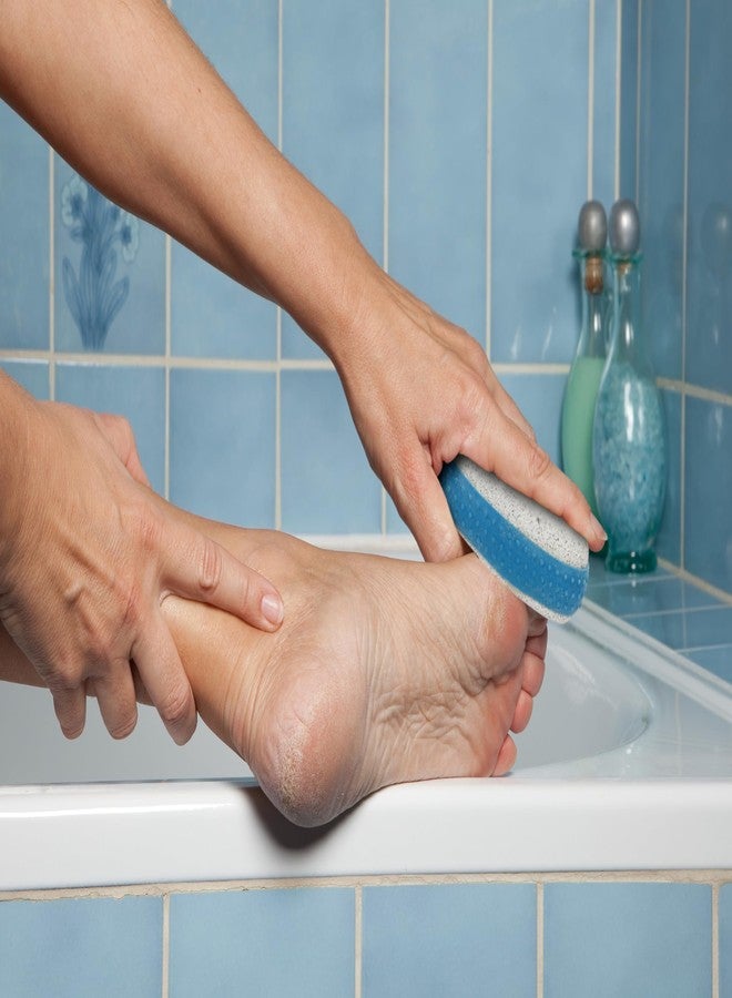 Iconikal Pumice Exfoliating Stones with Rubber Grip, 30-Pack (Blue) - Image 4