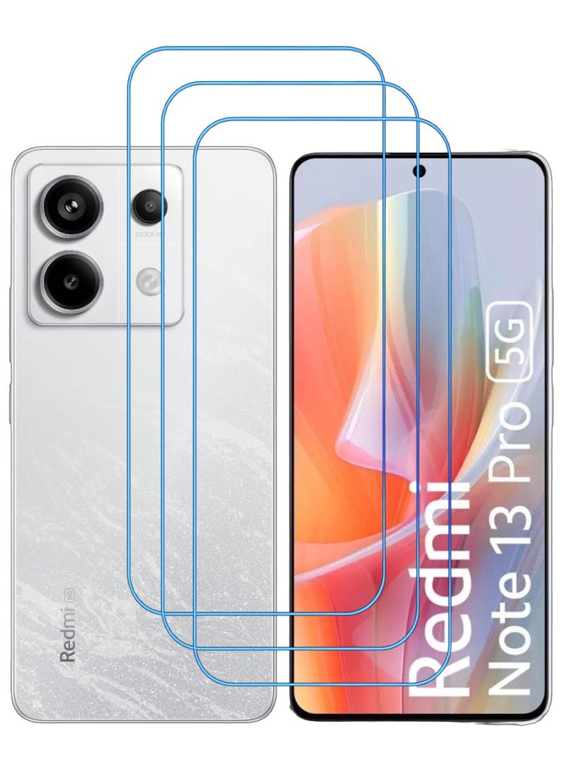 ACLIX 3 Pieces Antistatic ESD Dustproof Premium Quality High Definition Clear Tempered Glass Screen Protector Designed For Xiaomi Redmi Note 13  Pro - Image 1