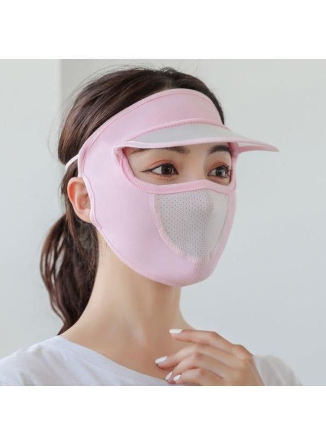 Women Ice Silk Sun Mask Breathable  Face Cover Outdoor  - Image 1