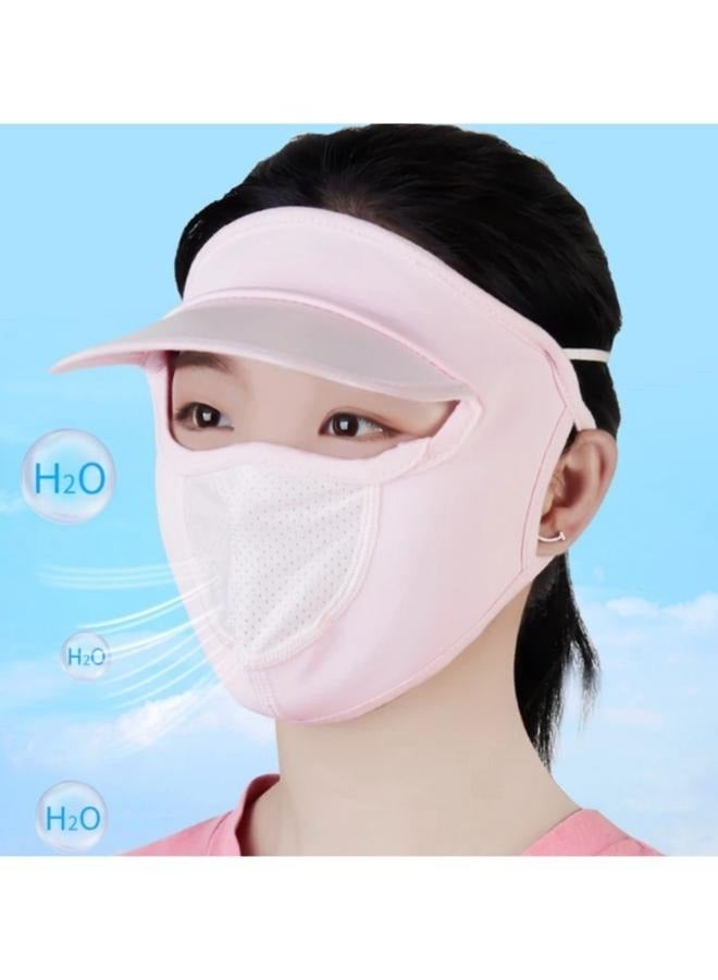 Women Ice Silk Sun Mask Breathable  Face Cover Outdoor  - Image 4