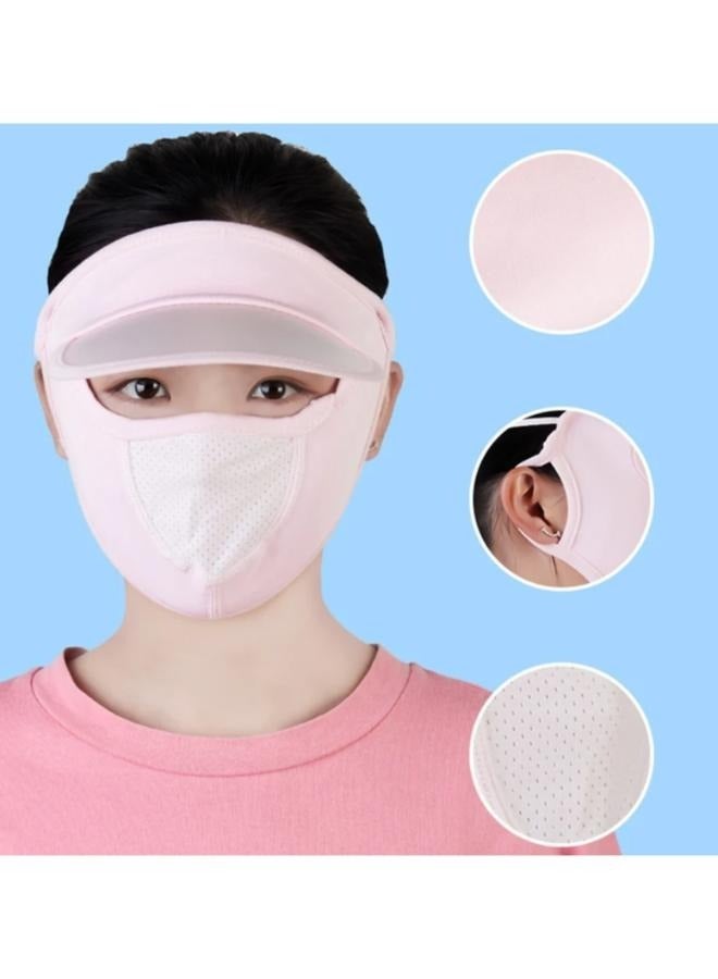 Women Ice Silk Sun Mask Breathable  Face Cover Outdoor  - Image 3