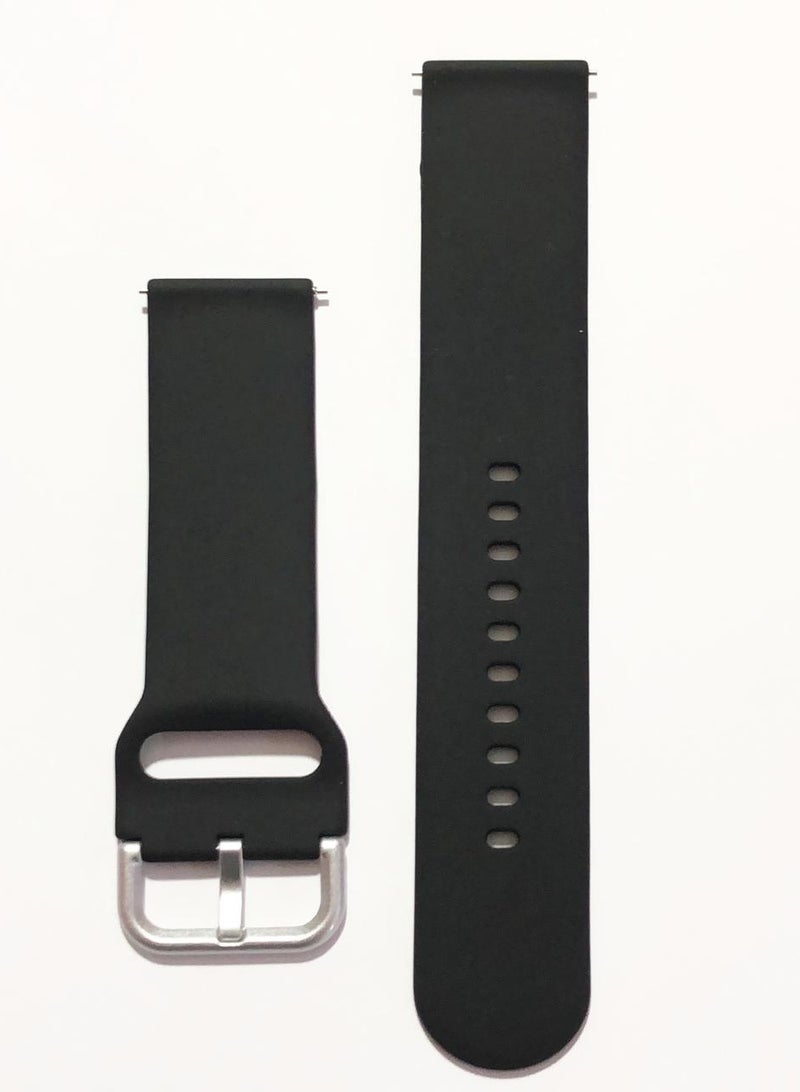 سوار رياضي بديل من السيليكون 22 مم لساعة Oraimo Watch 2 Pro OSW-32 - ساعة ذكية - أسود - Image 3