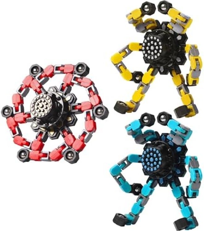 Gokeey Transformable Fidget Spinners - 4pcs for Kids & Adults, Stress Relief Toys - Image 3