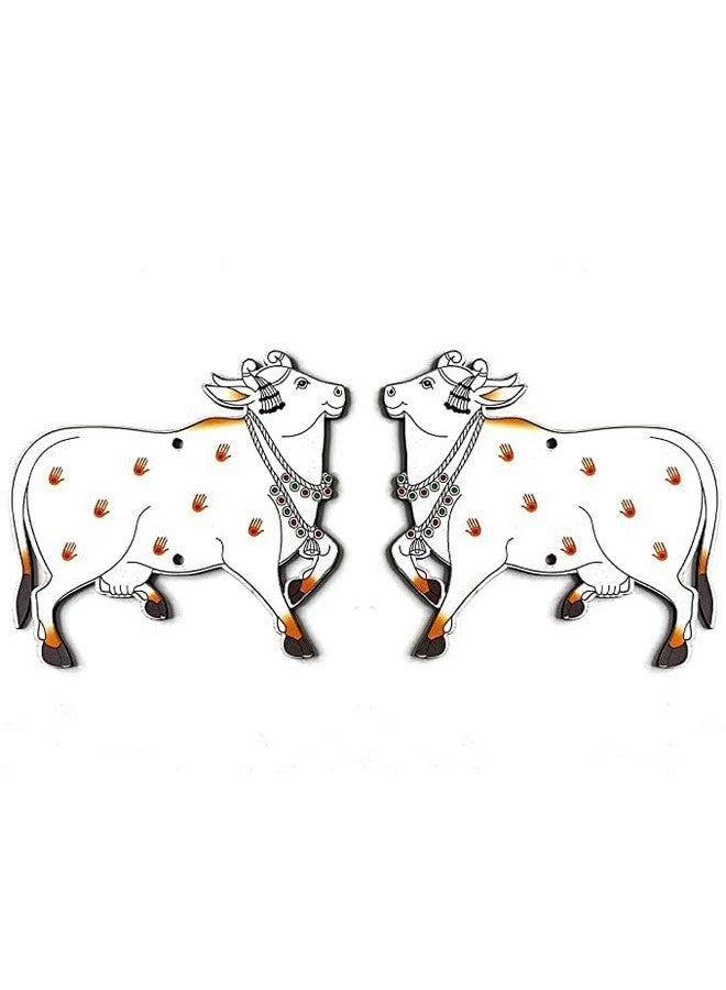 ADIKALA™ Pichwai Cow MDF Cutout Design for Diwali | Dussehra | Rangoli | Pooja | Festival Gift | Wedding Decorations-Set of 18 - Image 1