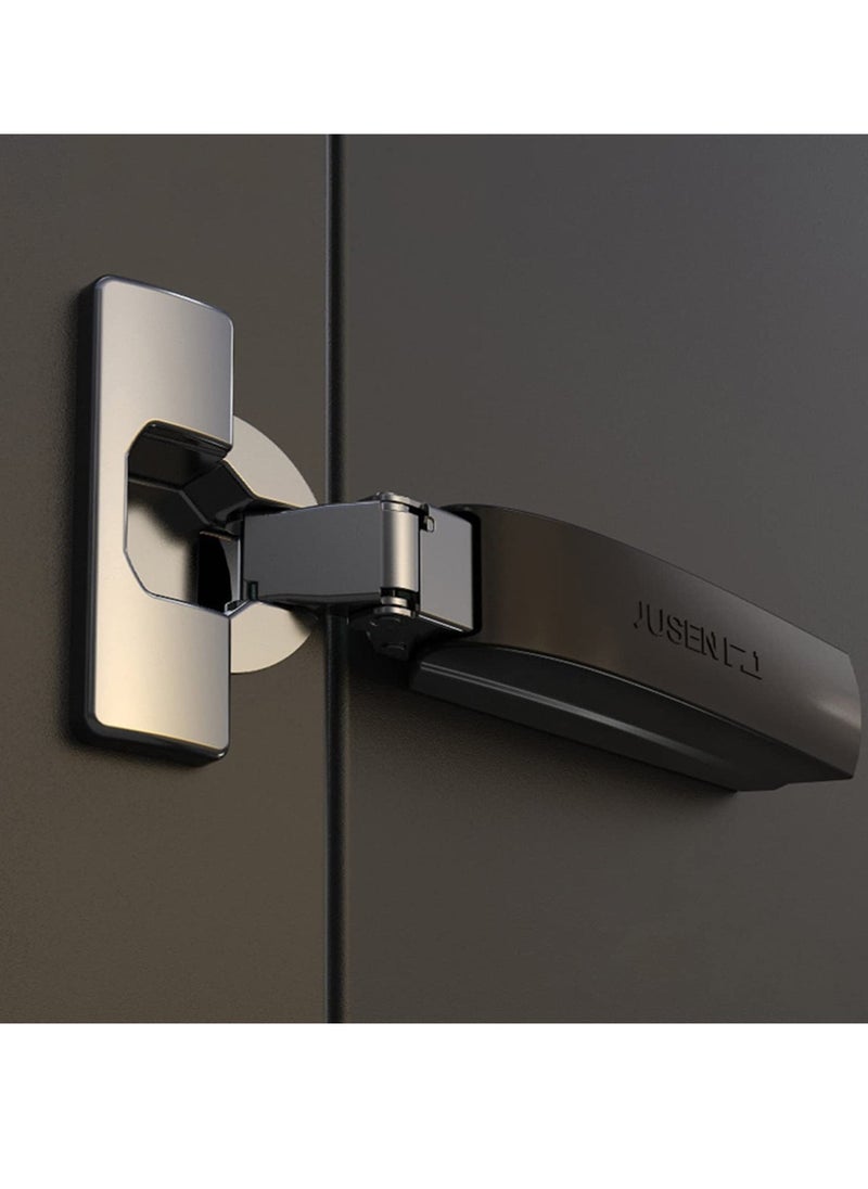 2 Pack Cabinet Hinges, Soft Close Cupboard Wardrobe Doors Hinges, Folding Doors Hinge with Screws, Adjustable Concealed, Built-in Damper for Cabinet, Wardrobe Door, Bathroom Cabinet - Image 1