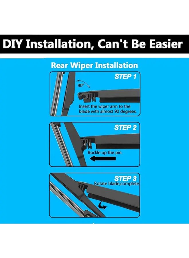14 Inch Universal Rear Wiper Blade Replacement For Multiple Car Models - Image 5