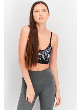 Adidas Women Sportswear Fit Non Padded Training Bra, Black  - Image 1