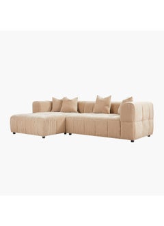 Home Box Blob 4-Seater Sectional Fabric Left Corner Sofa with 4 Cushions  - Image 5