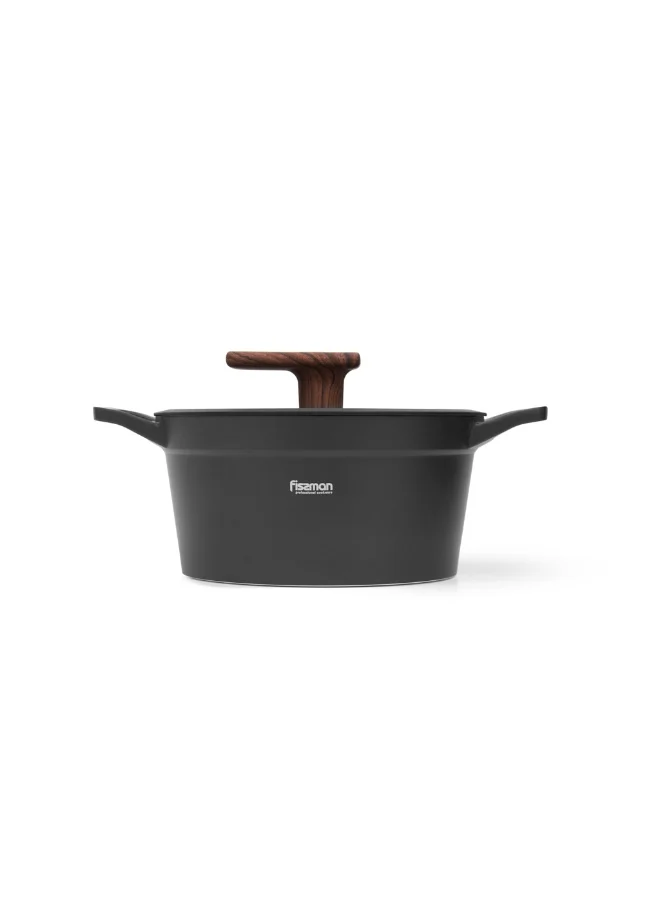 فيسمان Stockpot Filomena Series 20cm/2.3LTR with Glass Lid with Cast Aluminum and Non-stick Coating