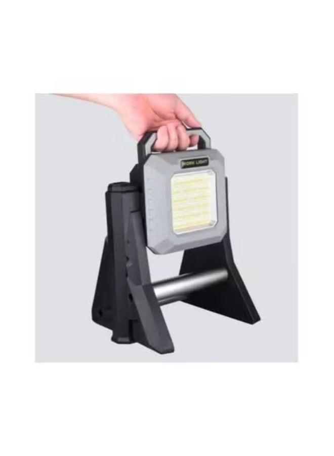 TIGER Multifunctional LED Work Light with Telescopic Base – Adjustable Height and 360° Rotating Head – Super Bright, Energy-Efficient, Portable Lamp for Construction Sites, Home DIY, Car Repair, Emergency Lighting, Outdoor Camping, and Power Outage Backup  - Image 1