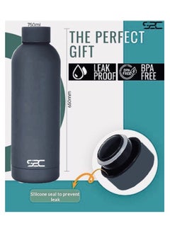 S2C Water Bottle Stainless Steel 750ml - Double Wall insulated Water Bottles for Hot Water Gym Bottle Stainless Steel Water Bottle for Kids School Flask Bottle Hot water bottle  - Image 3
