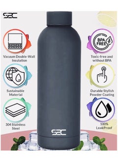S2C Water Bottle Stainless Steel 750ml - Double Wall insulated Water Bottles for Hot Water Gym Bottle Stainless Steel Water Bottle for Kids School Flask Bottle Hot water bottle  - Image 5