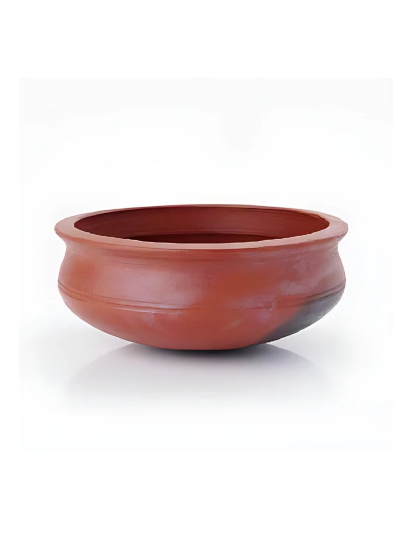 Ayda وعاء كاري من الطين الطبيعي مصنوع يدويًا في الهند 25 سم - Image 1