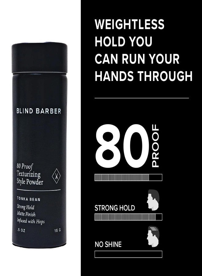 Blind Barber 80 Proof Texturizing Powder - Hair Styling Texture Powder for Men - Builds Weightless Volume - Matte Finish - Medium-to-Strong Hold Hair Products (0.5 oz) - Image 2