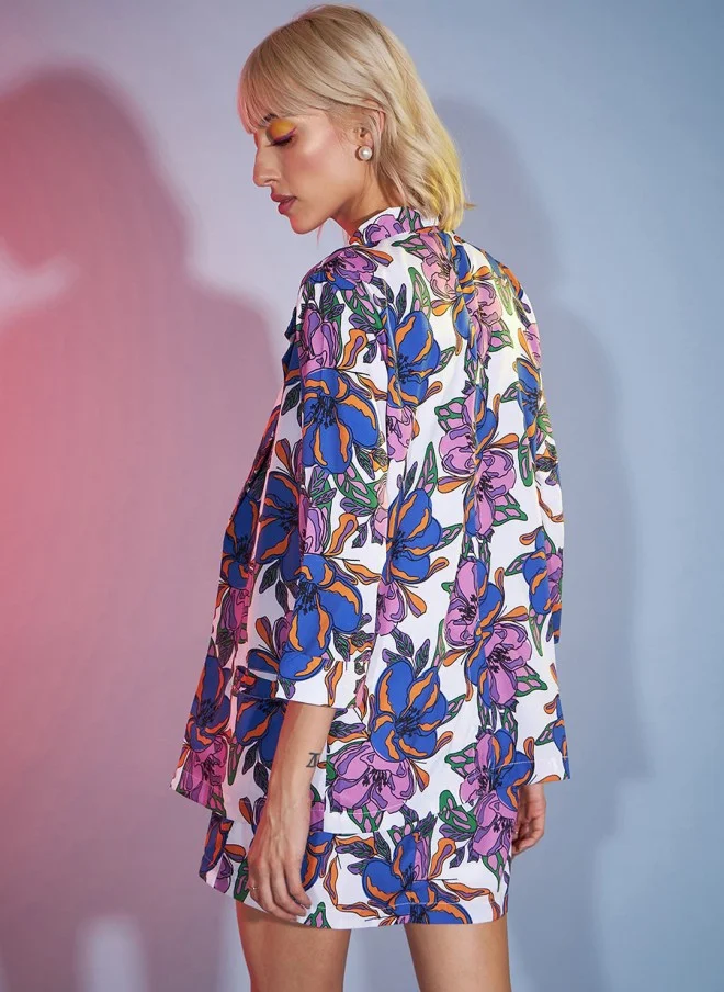SASSAFRAS Floral Printed Co-Ord Set for Women