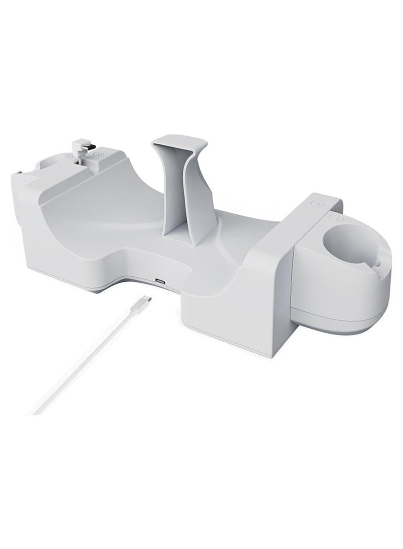 قاعدة شحن متوافقة مع Quest 3، قاعدة شحن مثبتة على الحائط لسماعات الرأس وأجهزة التحكم Quest 3، حامل الشاحن، ملحقات الواقع الافتراضي لكابل من النوع C - Image 3