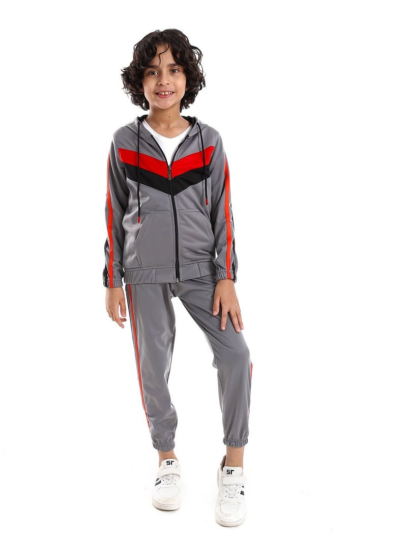 Caesar - Boys Training Suit With Pockets And Lined Design. - Image 1