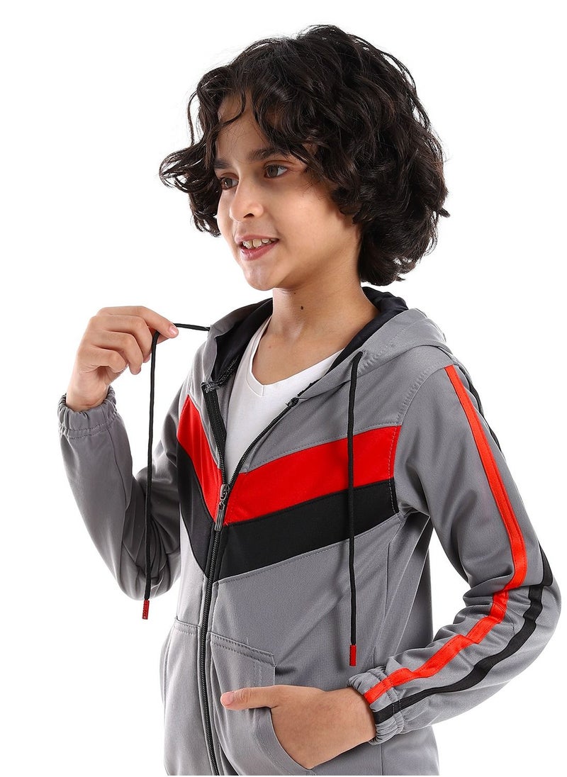 Caesar - Boys Training Suit With Pockets And Lined Design. - Image 1