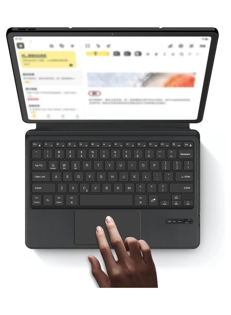 General Arabic Keyboard Case for Lenovo Idea Tab Pro 12.7 inch 2025 TB373FU TB375FC Wireless Bluetooth Smart Touchpad Trackpad Keyboard Cover  - Image 2