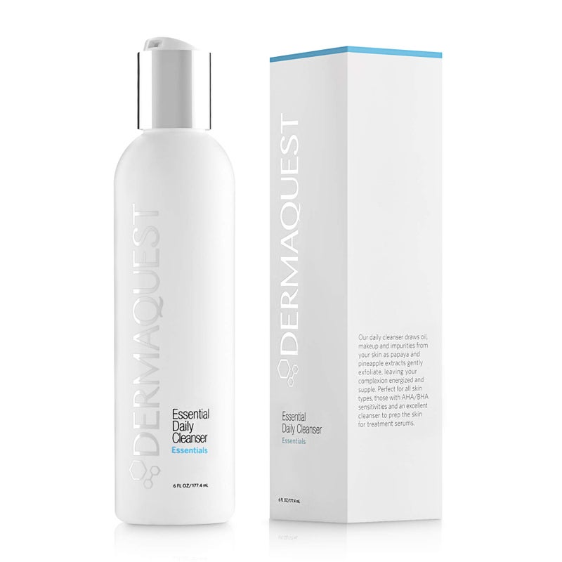 DermaQuest منظف الوجه اليومي المقشر اللطيف من ديرما كويست - لجميع أنواع البشرة، وخاصة تلك الحساسة لـ AHA و BHA (6 أونصة) - Image 1