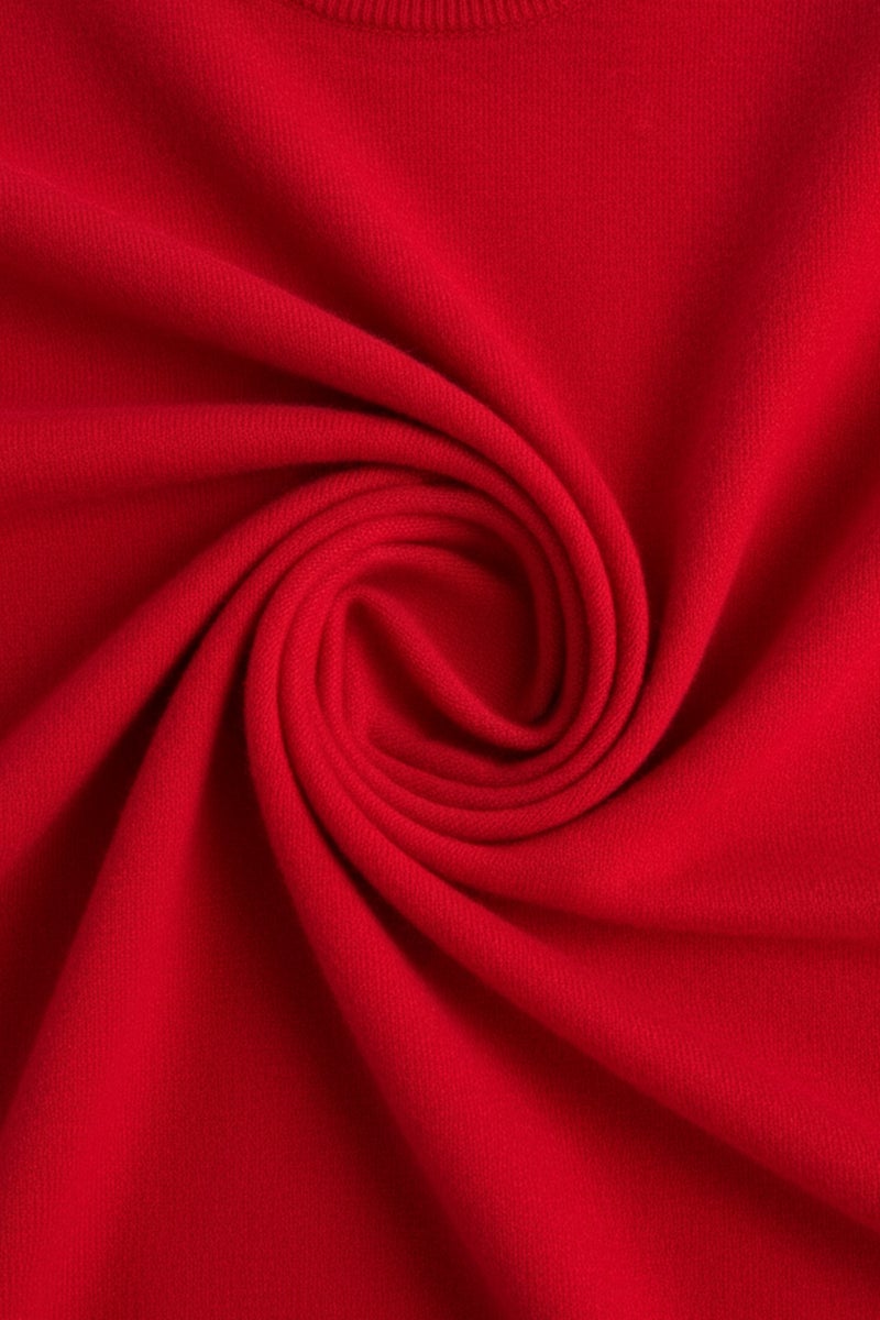 DeFacto Red Woman Crew Neck Regular Fit Long Sleeve Pullover Casual - Image 5