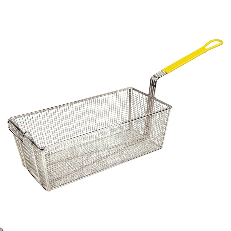 Winco Winco FB40 Fry Basket with Yellow Handle Medium 17 x 85 x 6