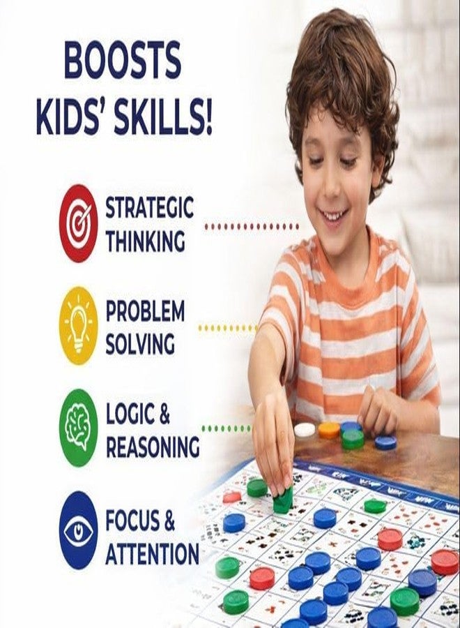 Fezeedi The Original Sequence, Strategy Game, Card Game, Board Game for Kids, Adults, Families, Educational, 2 to 12 Players, Family Fun, Activity Toy for Childrens, Gift Set for Kid, Ages 7+ Multi - Image 5