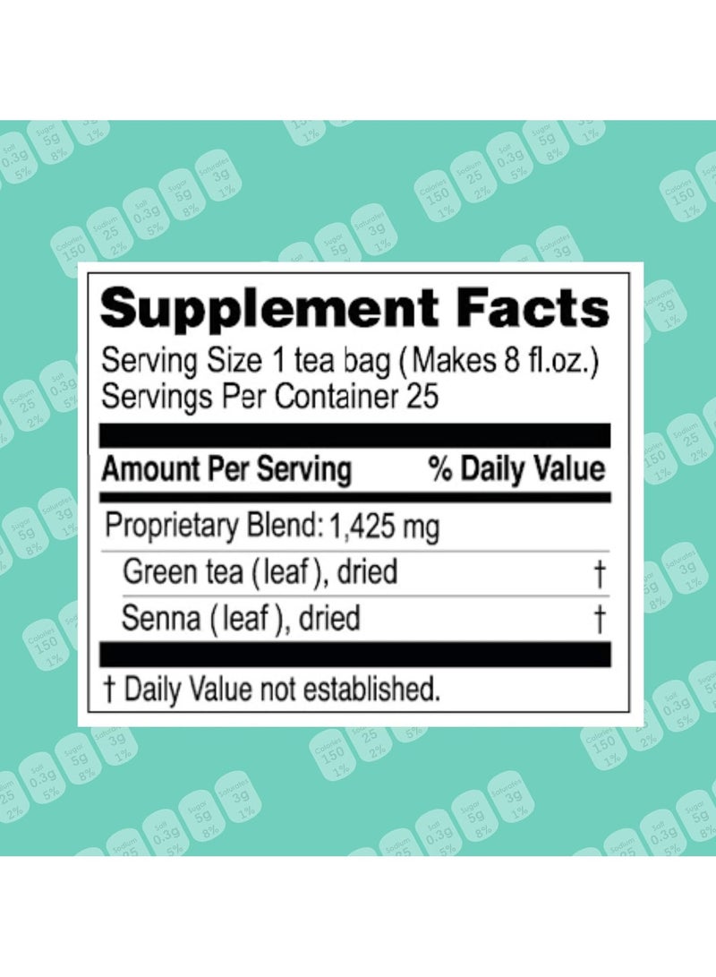 Hyleys Slim Tea Goji Berry Flavor - Weight Loss Herbal Supplement Cleanse and Detox - 25 Tea Bags (1 Pack) - Image 5