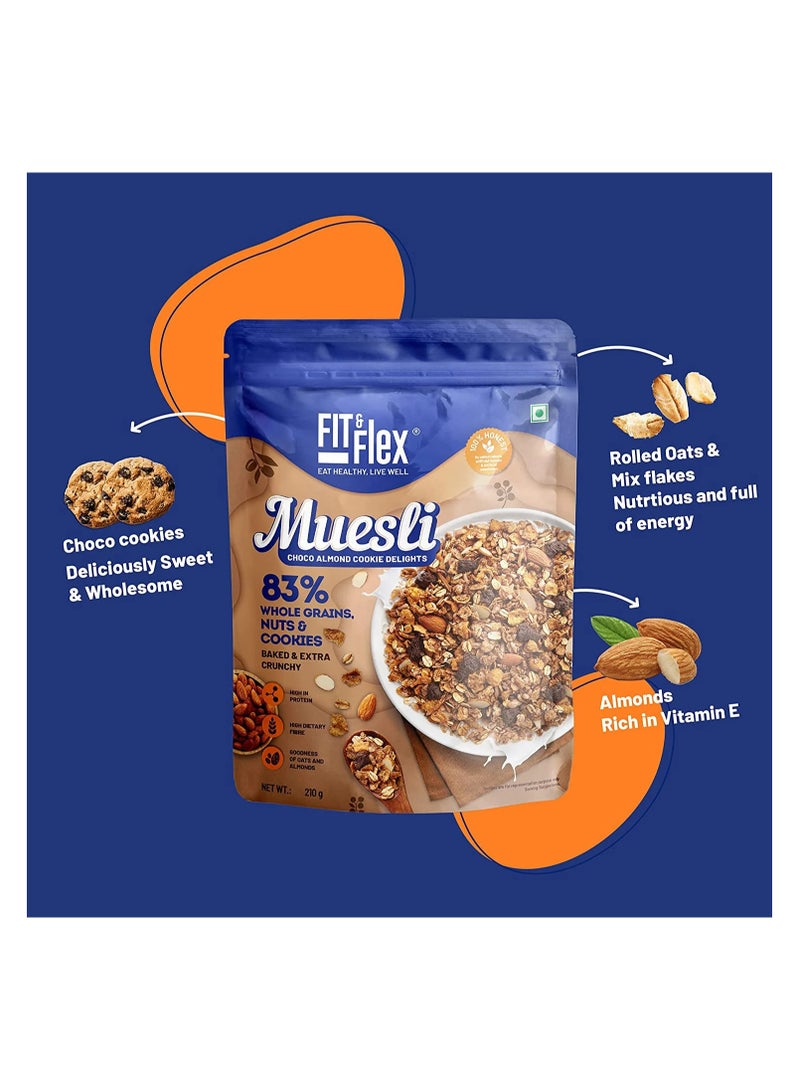 Generic Fit & Flex Protein & Fiber Muesli Biscuits - 450g  - Image 3