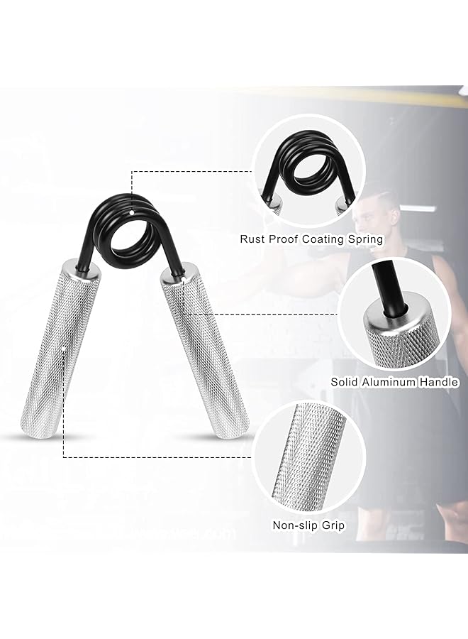 X spring Grip Strength Trainer 200 LBS Metal Hand Grip Strengthener No Slip Heavy Duty Grip Strengthener Wrist and Forearm Hand Exerciser for Muscle Building and Hand Rehabilitation Exercising - Image 2