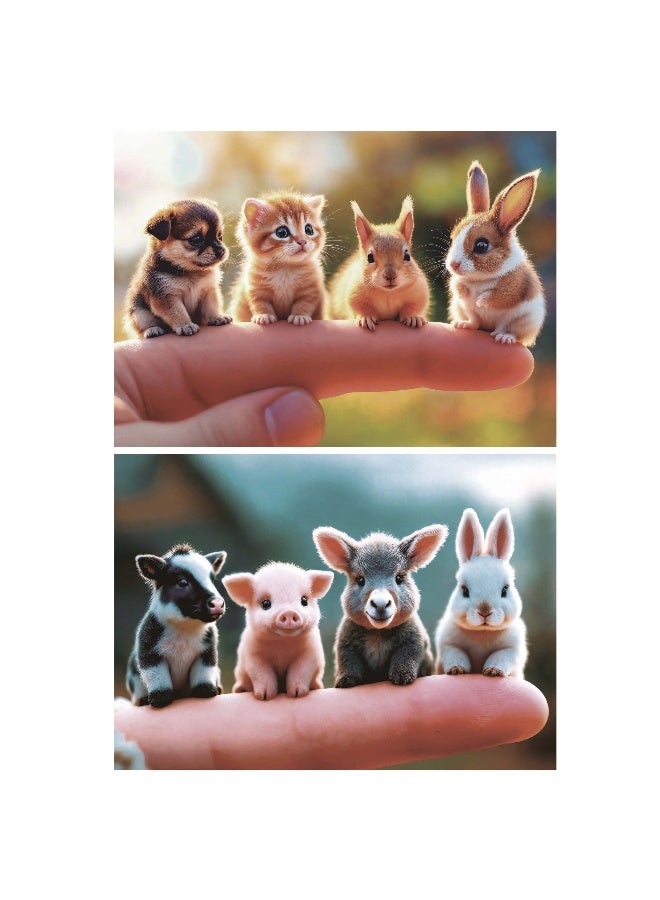 EDUCA Set of 2 Children's Puzzles with 20 Pieces. Babies Animals. Measurements: 28 x 20 cm. Recommended from 4 years (20221) - Image 2