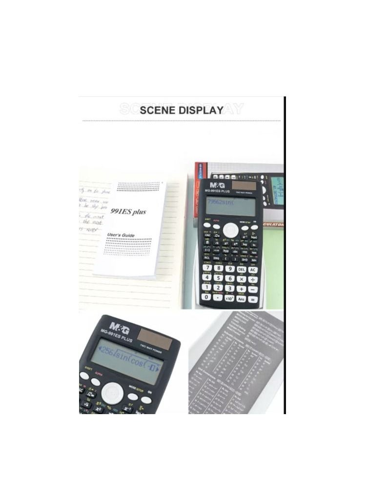 M&G M&G Chenguang 12 Digits Electronic Scientific Calculator 417 Functions - No:ADG981D7  - Image 4