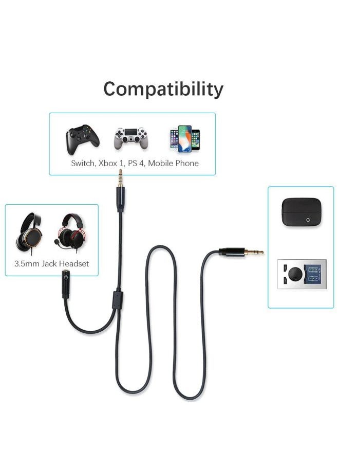 3.5mm Audio Line 1-2 Headset Eating Chicken Screen Transmission Chat Link Line 4K60 XboxONE PS5-Color:Upgrade-Length:2 M  - Image 3