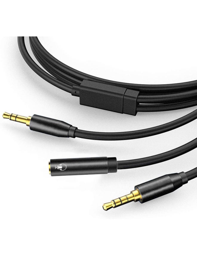3.5mm Audio Line 1-2 Headset Eating Chicken Screen Transmission Chat Link Line 4K60 XboxONE PS5-Color:Upgrade-Length:2 M  - Image 1