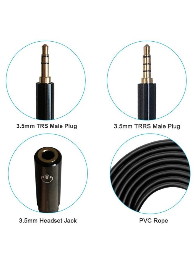 3.5mm Audio Line 1-2 Headset Eating Chicken Screen Transmission Chat Link Line 4K60 XboxONE PS5-Color:Upgrade-Length:2 M  - Image 5