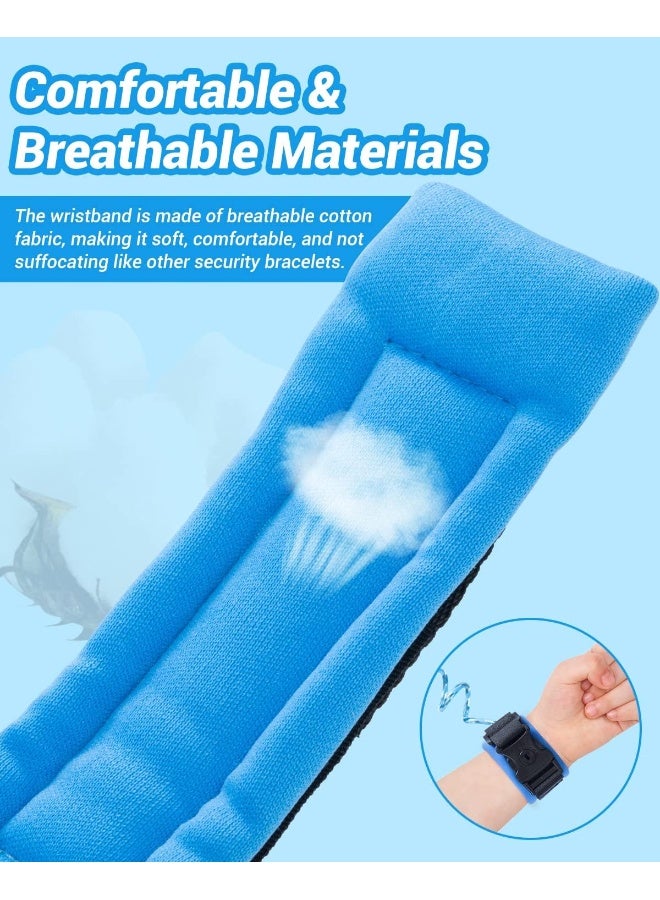 Dr.meter Anti Lost Wrist Link, 2 Pack Toddler Safety Leash with Key Lock, Reflective Child Walking Harness - Image 3