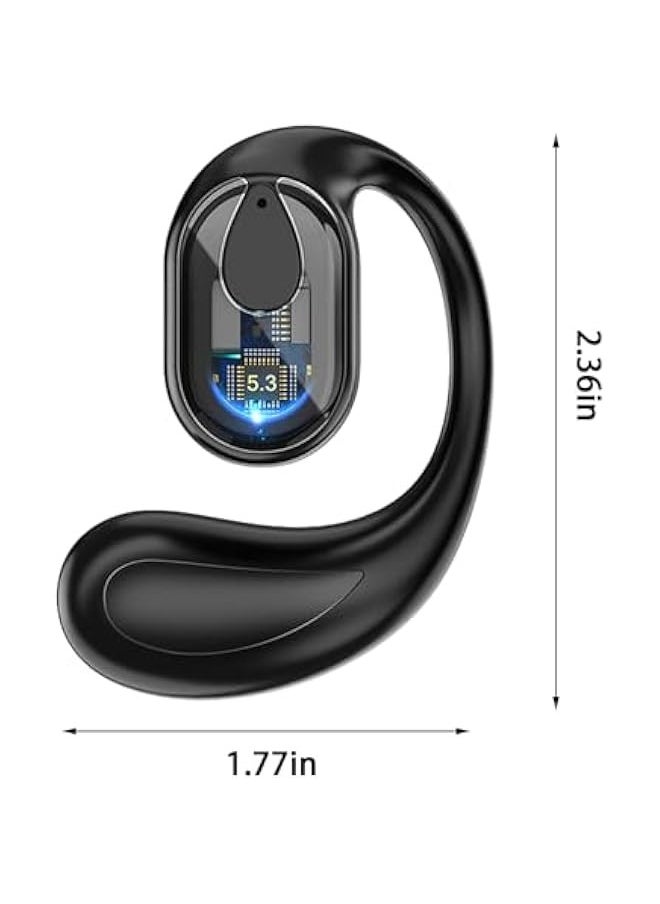 Generic Headphones Wireless Bluetooth Headphones Wireless Earphones Bluetooth Headset Mini Ear Hook Sports Loss Music Call Hidden Earplugs with Mic for Smart Phone Bluetooth Earbuds  - Image 3