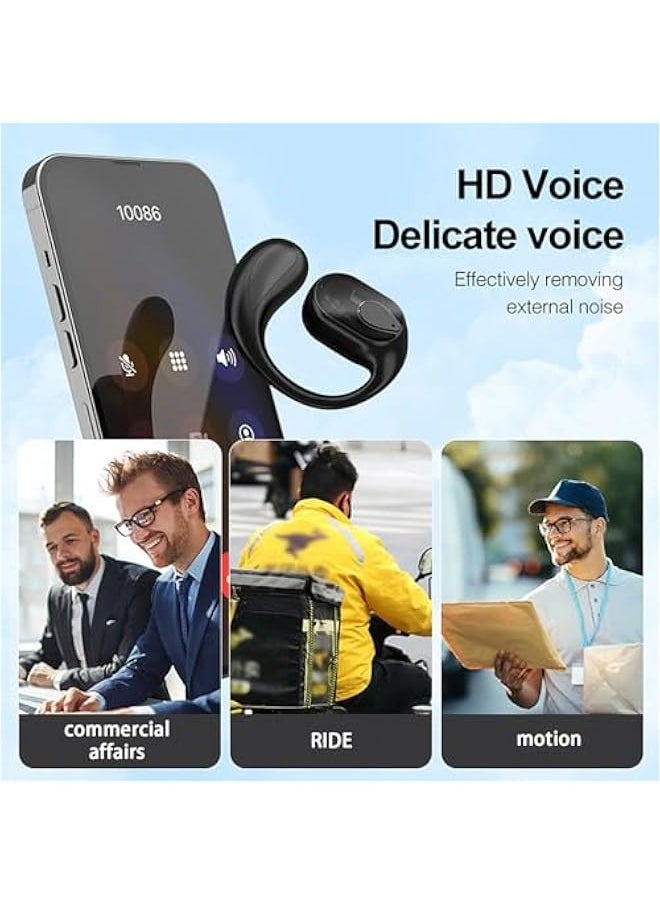 Generic Headphones Wireless Bluetooth Headphones Wireless Earphones Bluetooth Headset Mini Ear Hook Sports Loss Music Call Hidden Earplugs with Mic for Smart Phone Bluetooth Earbuds  - Image 4