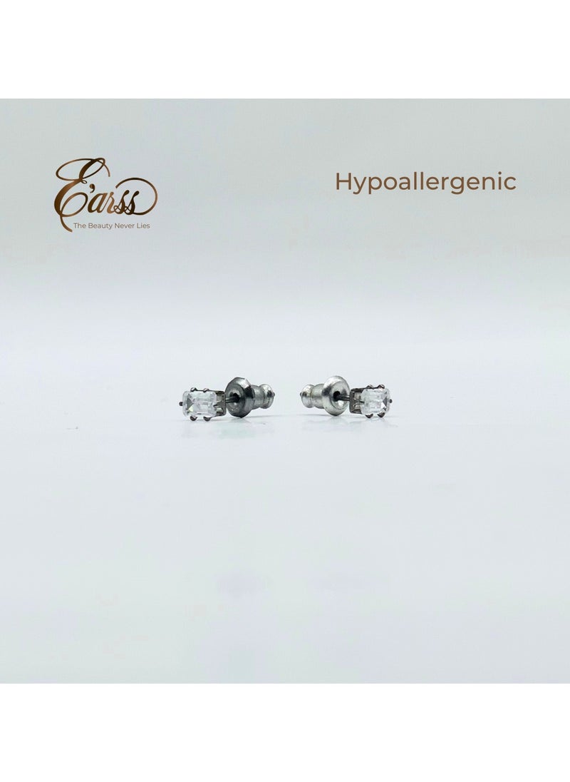 3 mm Cubic Zirconia Emarald Cut | Stainless Steel | Silver - pzsku/Z274D8DC8C20CB0335E14Z/45/_/1737704952/68ea36e4-b05b-45ee-b594-2584b7d10e83