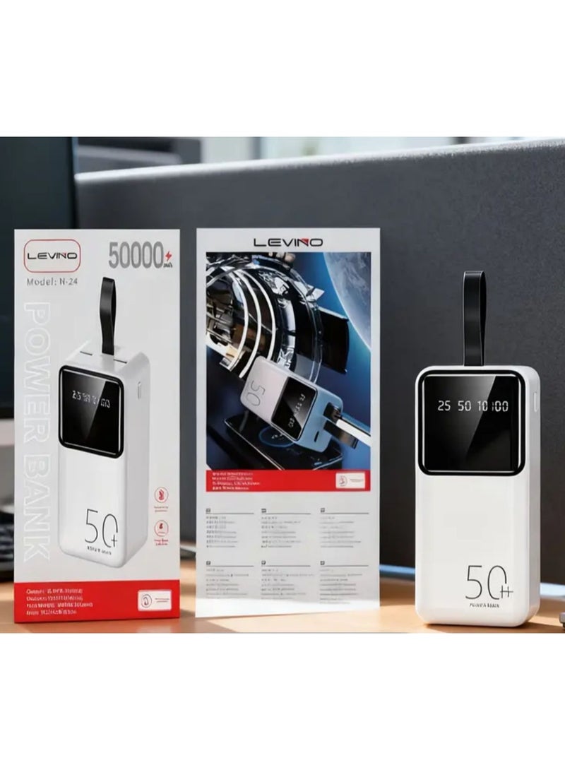 LEVINO N24 50000mAh Power Bank with Dual USB & Digital Display - Image 3