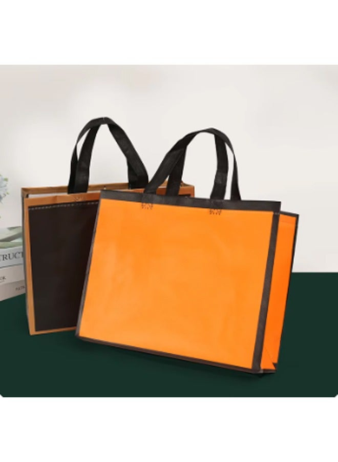 ZCM-HAPPY 24 PCS Non-Woven Foldable Shopping and Gift Bags - Moisture-Proof Color-Printed with Coated Finish (32x27x10 cm) - Image 4
