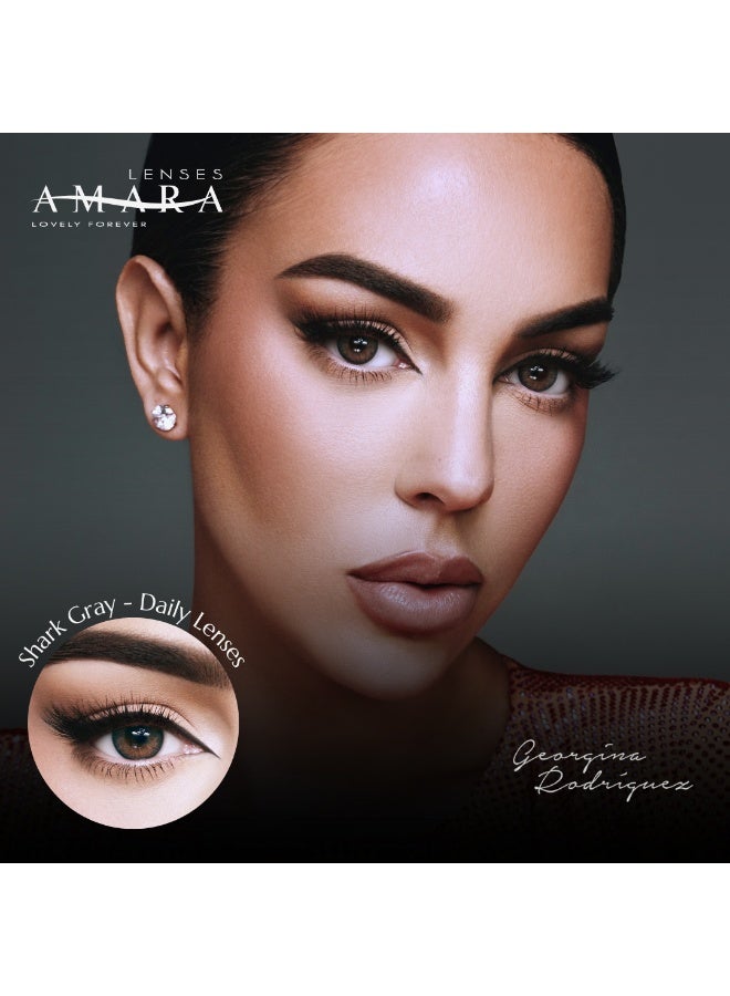 Amara Women 10 Daily Color Contact Lenses Shark Gray - Image 2