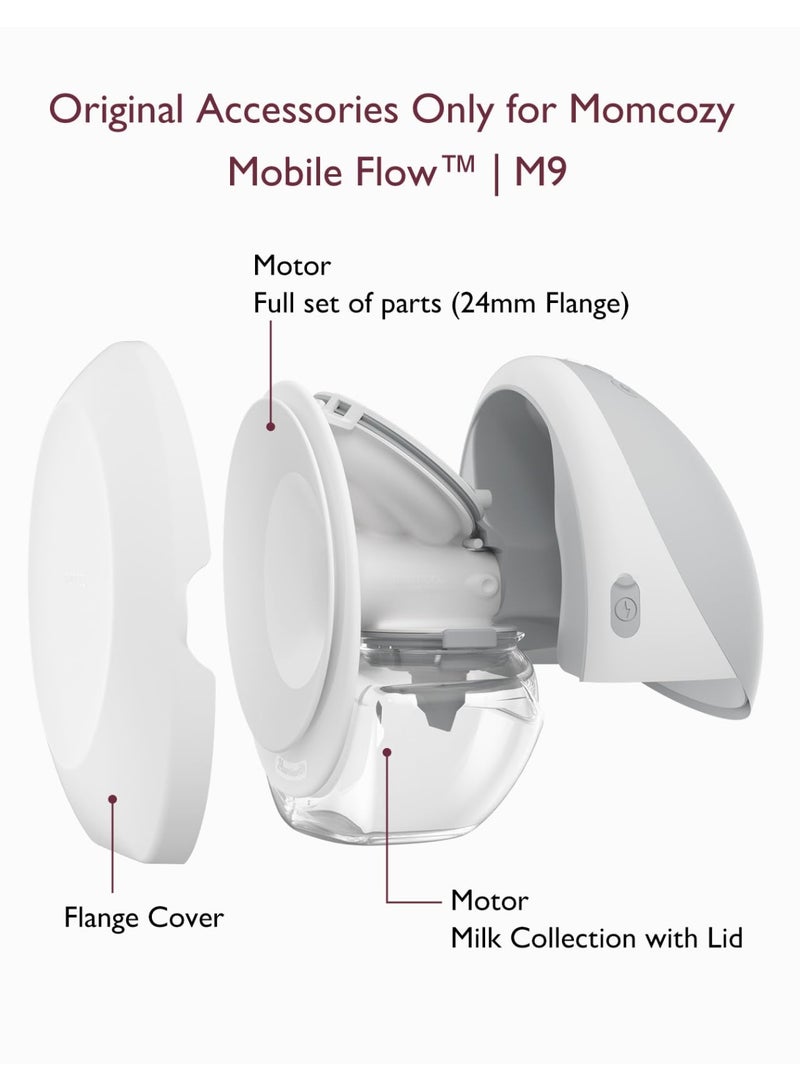 Momcozy ملحقات استبدال أصلية لتدفق الهاتف المحمول المحسن | M9 المحسن، أجزاء الرضاعة الطبيعية الأصلية M9 المحسن، مجموعة كاملة من الأجزاء - Image 3
