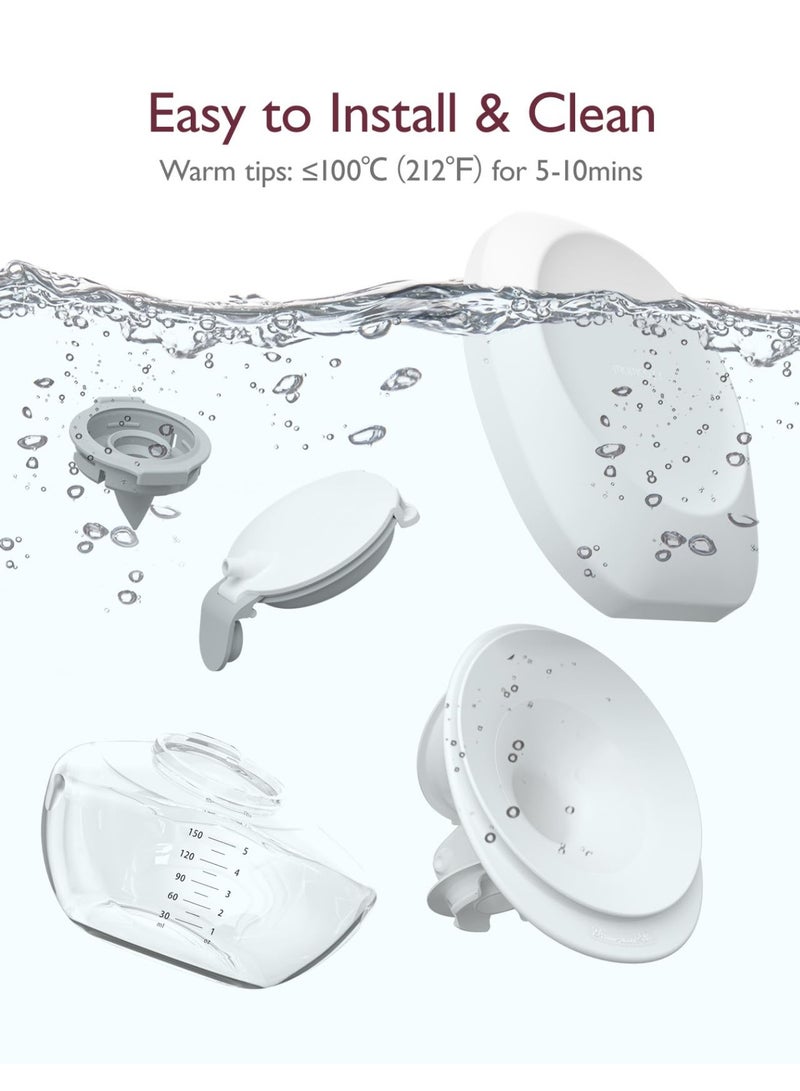 Momcozy ملحقات استبدال أصلية لتدفق الهاتف المحمول المحسن | M9 المحسن، أجزاء الرضاعة الطبيعية الأصلية M9 المحسن، مجموعة كاملة من الأجزاء - Image 4