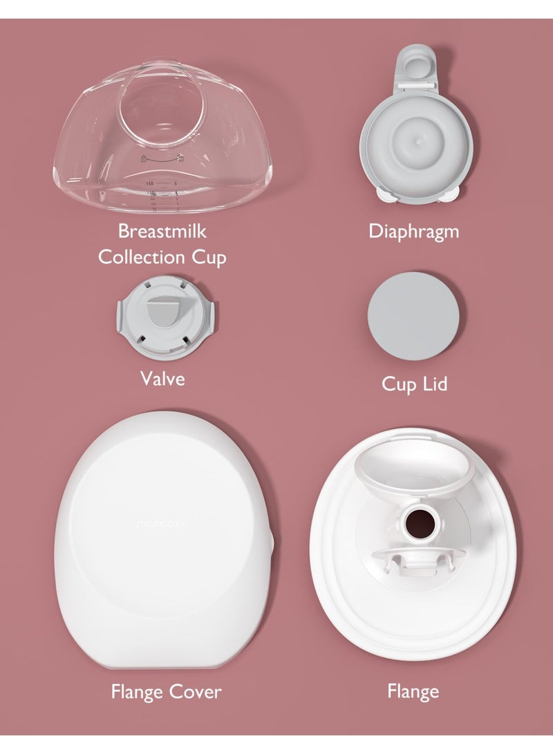 Momcozy ملحقات استبدال أصلية لتدفق الهاتف المحمول المحسن | M9 المحسن، أجزاء الرضاعة الطبيعية الأصلية M9 المحسن، مجموعة كاملة من الأجزاء - Image 2