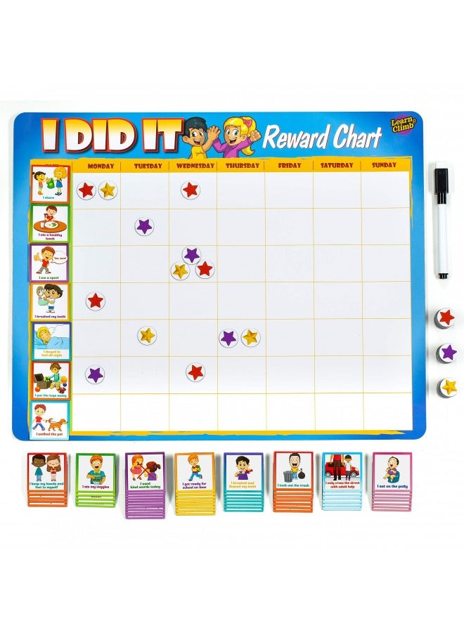 Kids Behavior Reward Chart - 63 Chores As Potty Train, And More. “Thick Magnetic” Responsibility Chart Board/Tasks-For Multiple Kids - pzsku/Z274DE613477842F73015Z/45/_/1726644754/e62d3e8d-1ee9-49c1-a0af-8e1980ac82f5