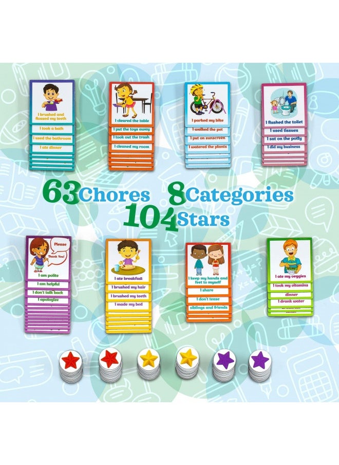 Kids Behavior Reward Chart - 63 Chores As Potty Train, And More. “Thick Magnetic” Responsibility Chart Board/Tasks-For Multiple Kids - pzsku/Z274DE613477842F73015Z/45/_/1726644755/62070fe0-1ad2-4ff6-8661-c283ad67d026