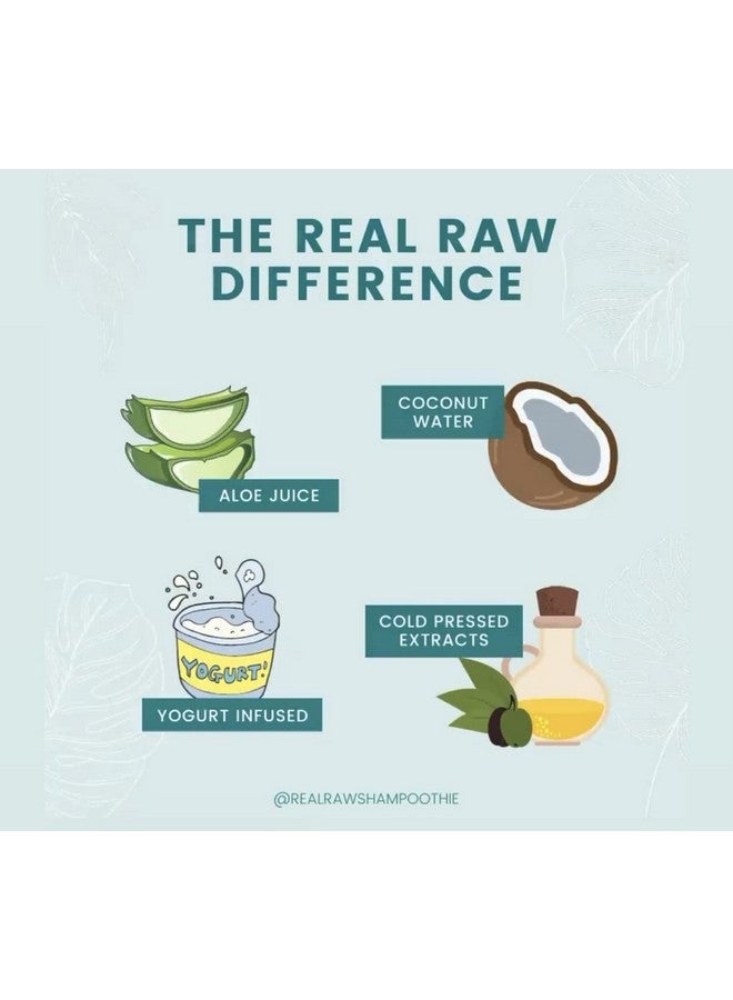 Real Raw Collagen Shampoo Strengthen & Repair No Water 100% Pure Aloe Juice & Coconut Water Sulfate & Paraben Free 12.0 Ounce 1 - Image 5