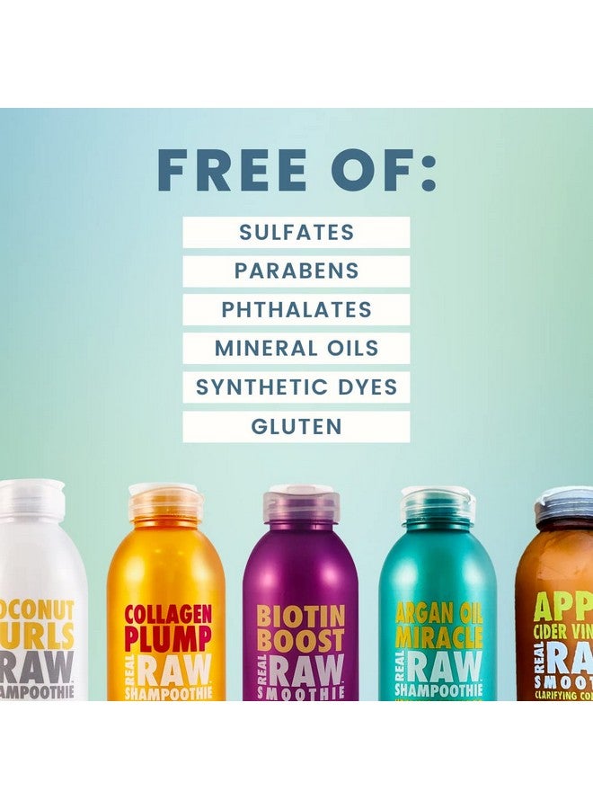 Real Raw Collagen Shampoo Strengthen & Repair No Water 100% Pure Aloe Juice & Coconut Water Sulfate & Paraben Free 12.0 Ounce 1 - Image 4